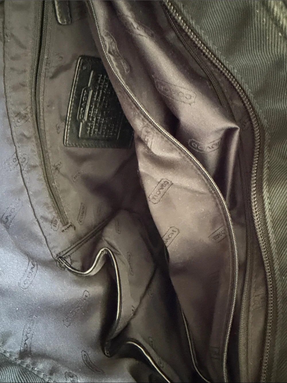 Coach Messenger Bag with Logo Lining